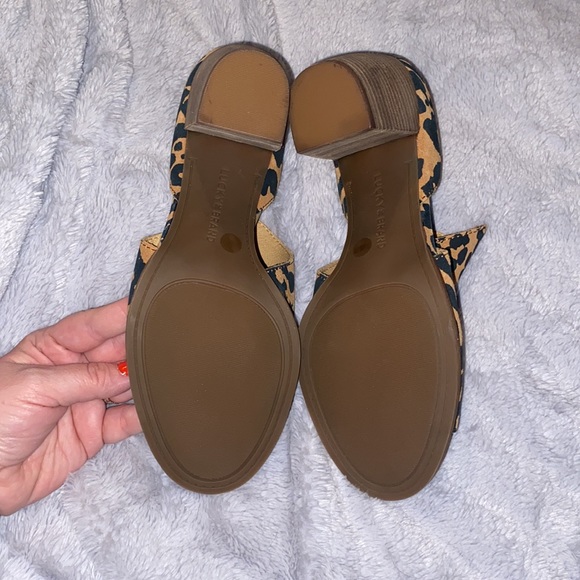 Lucky Brand Junai Leather Peep toe Bootie - Picture 4 of 8